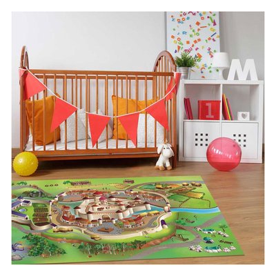 Tapis enfant tissé MOYEN-AGE UN AMOUR DE TAPIS