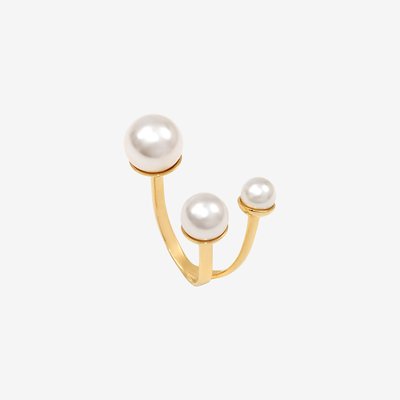 Bague ajustable plaquée or LAS VEGAS CAROLINE NAJMAN