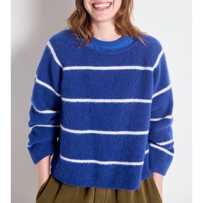 Maglia con scollo a barca a righe, maniche lunghe, VITOW AMERICAN VINTAGE