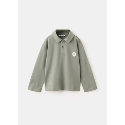 Polo en coton avec détail imprimé MANGO BABY