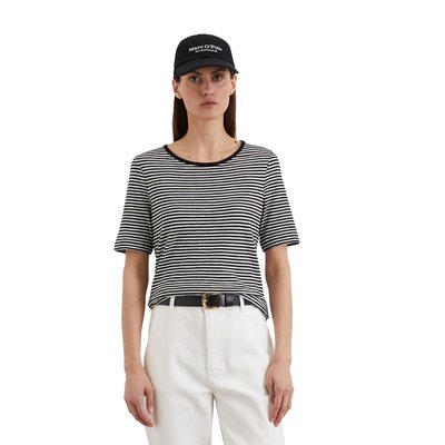 T-shirt rayé régulier en Organic Cotton Slub Jersey MARC O'POLO
