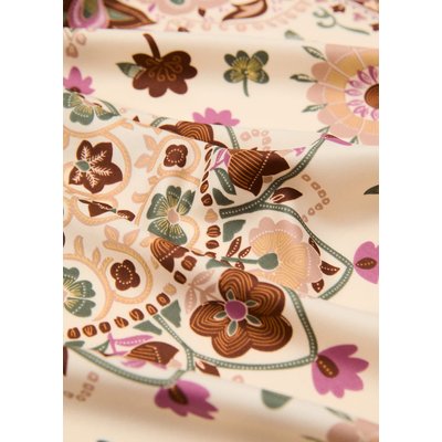 Foulard imprimé fleuri abstrait MANGO