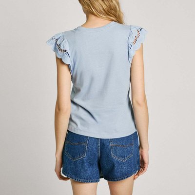 T-Shirt À Manches Brodées PEPE JEANS