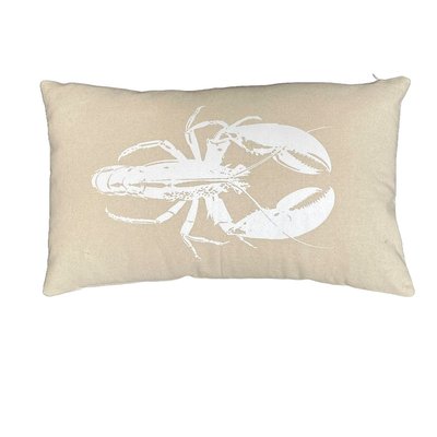 Coussin rectangulaire imprimé coton BEACH HOUSE HOMARD TODAY