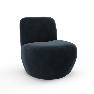 Fauteuil pivotant en velours JENA SIA HOME