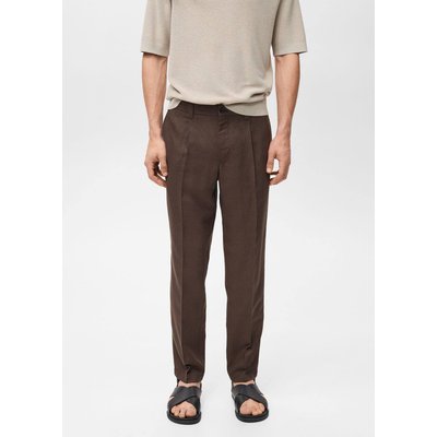 Pantalon lin regular-fit MANGO MAN