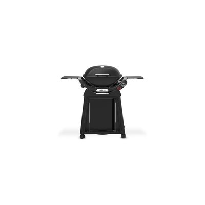Barbecue gaz Q 2800N black, sur chariot, 2 brûleurs, surface de cuisson 51x41 cm WEBER