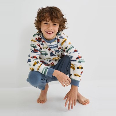 Pyjama manches longues imprimé en polaire MONOPRIX