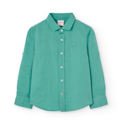 Chemise unie à manches longues BOBOLI