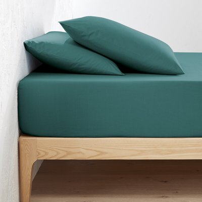 Drap-housse uni en percale de coton bio Scenario LA REDOUTE INTERIEURS