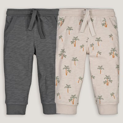 Lot de 2 leggings 1 uni et 1 imprimé palmiers LA REDOUTE COLLECTIONS