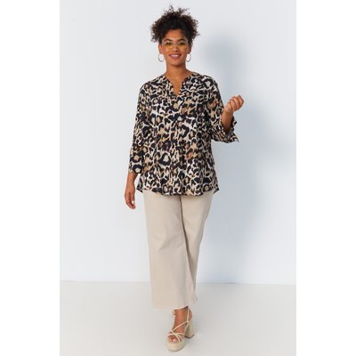 Blouse en imprimé léopard JEAN-MARC PHILIPPE