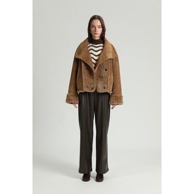 Abrigo tipo sherpa reversible SEE U SOON