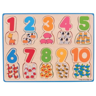 Puzzle association chiffres et couleurs BIGJIGS