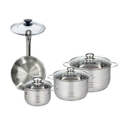 Batterie de cuisine 1 poêle 20cm + 3 faitouts 16/20/24cm ETERNA FACKELMANN