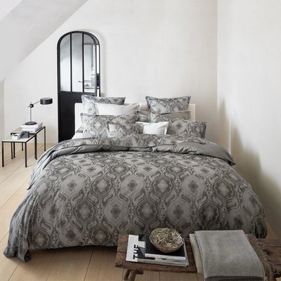 Housse de couette imprimée en satin de coton bio, SHALIMAR ALEXANDRE TURPAULT