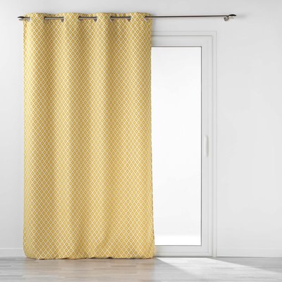 Rideau Jacquard motif losange DOUCEUR D'INTÉRIEUR