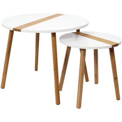 Tables gigognes bicolores Relief (Lot de 2) CMP
