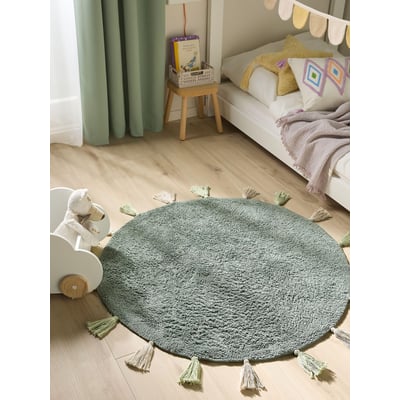 Tapis De Jeu Lavable Pour Enfants - Vert - Antidérapant - 6 Mm D'épaisseur - Pour Chambre D'enfant