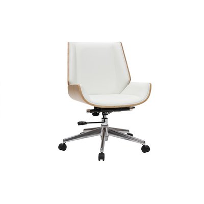Chaise de bureau à roulettes design CURVED MILIBOO