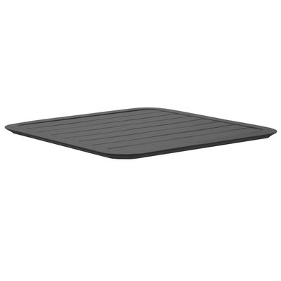 Plateau de table de terrasse carré 70 x 70 cm en aluminium, ALMADA OVIALA