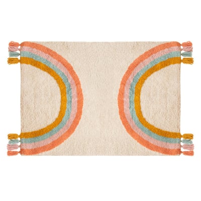 Tapis enfant rectangulaire en coton frangé ZALY ATMOSPHERA FOR KIDS