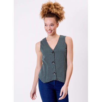Gilet de costume maille bio GISELE PRINCESSE NOMADE