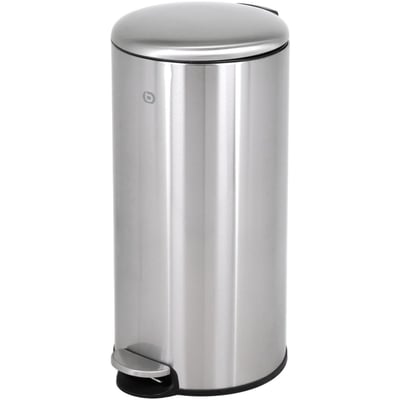 Poubelle de cuisine manuelle ronde 30L avec pedale ESSENTIEL B