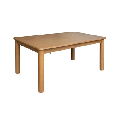 Table à manger rectangulaire extensible bois d'hévéa et placage chêne 6 à 10 places SOLENE SWEEEK