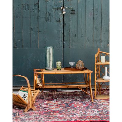 Table basse en rotin Liv N°316 - Bon état DEBONGOUT