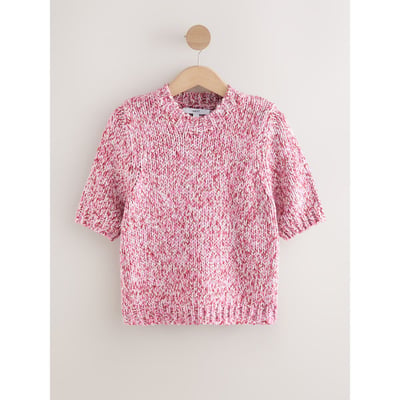 T-shirt torsadé à manches mi-longues en laine NEXT