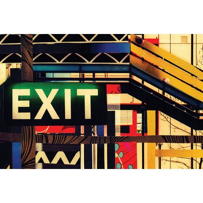 Tableau Tableau photographie exit art de rue HEXOA