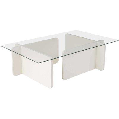 Table basse en verre et aggloméré Flavio HANAH HOME