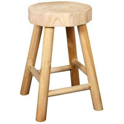 Tabouret en bois de paulownia Harald CMP