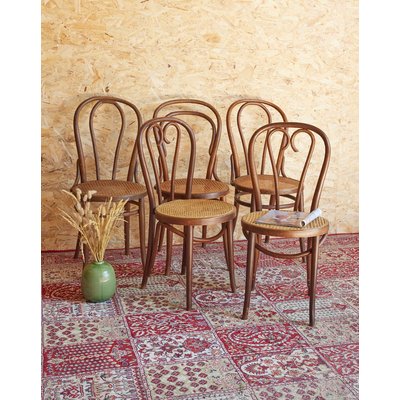 Lot de 4 chaises bistrot Claude N°1263 - Bon état DEBONGOUT