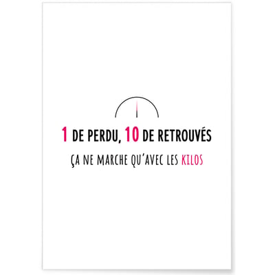 Affiche 'Un de perdu, 10 de retrouvés' L'AFFICHERIE