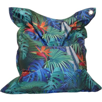 Maxi coussin imprimé intérieur extérieur 110 x 130 cm Paradis JARDINDECO