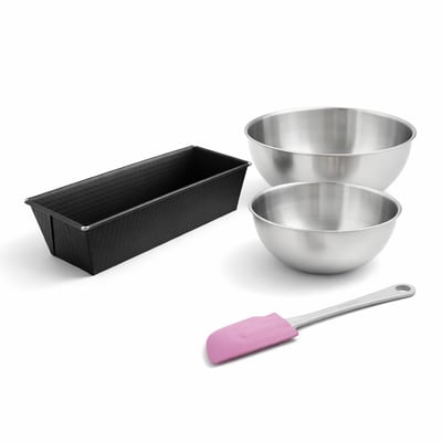 Set de 4 ustensiles de pâtisserie moule à gâteaux 2 bols PURE ZENKER