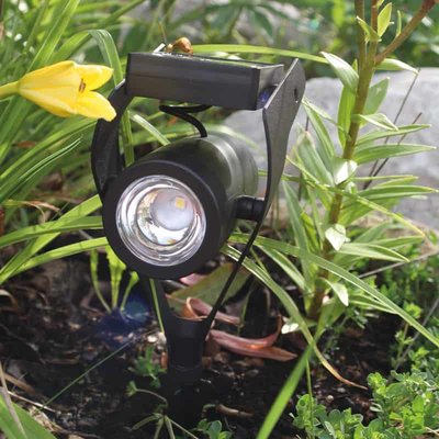 Power Spot solaire 30lm Noir WATT ET HOME