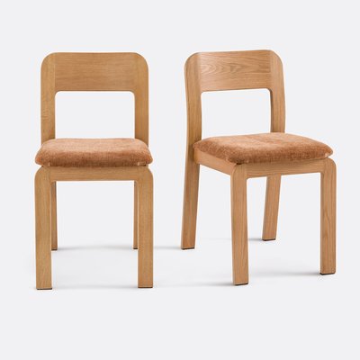 Lot de 2 chaises rembourrées en chêne massif Talet LA REDOUTE INTERIEURS