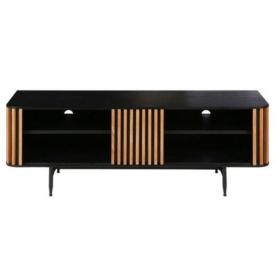 Meuble Tv 130 cm 4 niches plaqué chêne Linea ZAGO