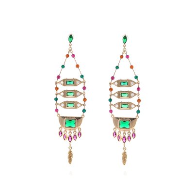Boucles d'oreilles pendantes avec perles SOLEDAD HIPANEMA