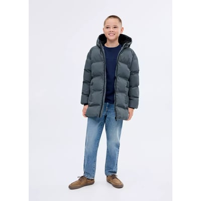 Anorak long matelassé capuche MANGO KIDS