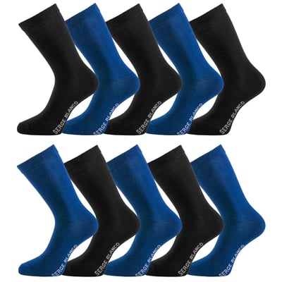 Lot De 10 Chaussettes Coton Peigné SERGE BLANCO