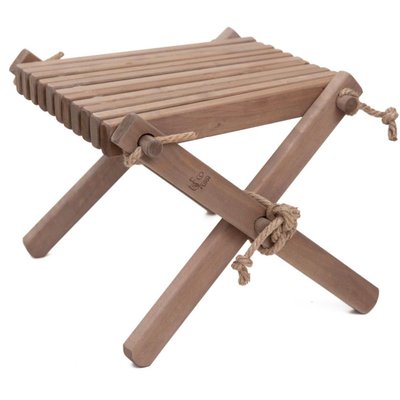 Repose pieds table basse Lilly Aulne gris JARDINDECO