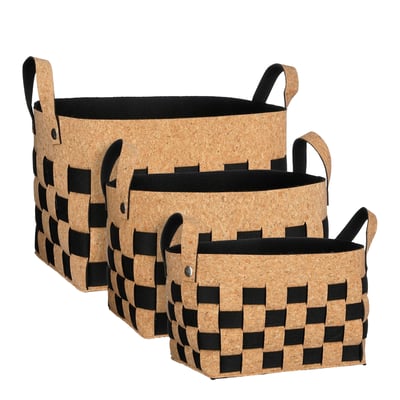 Ensemble de 2 paniers de rangement MICA DECORATIONS