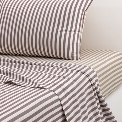 Drap plat en satin de coton orange, FIFTY-FIFTY DESFORGES