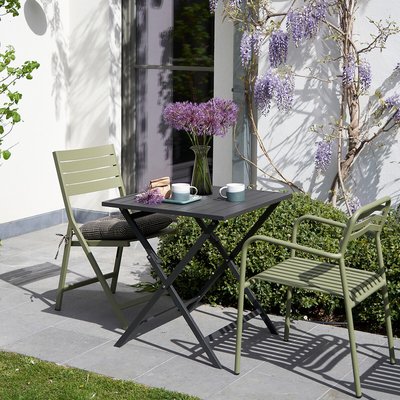 Set van 2 tuinfauteuils in aluminium, MANNI LA REDOUTE INTERIEURS