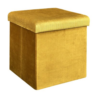 Pouf coffre pliable en velours design Giulia THE HOME DECO FACTORY