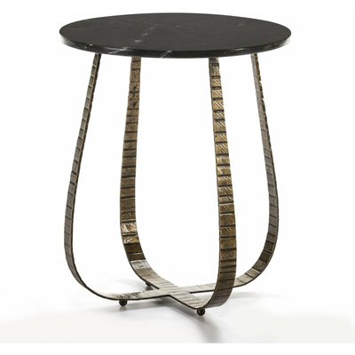 Table d'appoint en marbre, ronde, Arandaz RECOLLECTION